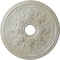 Ekena Millwork Rose and Ribbon Ceiling Medallion (Fits Canopies up to 4"), 23 5/8"OD x 4"ID x 1 1/2"P, Flash Blue CM23ROFBS - alternate 1